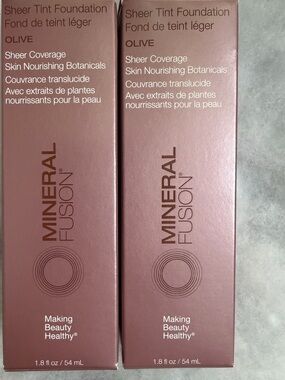 (2) Mineral Fusion Sheer Tint Mineral Foundation- OLIVE- Sheer Coverage New